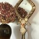 Miroir coquillages vintage