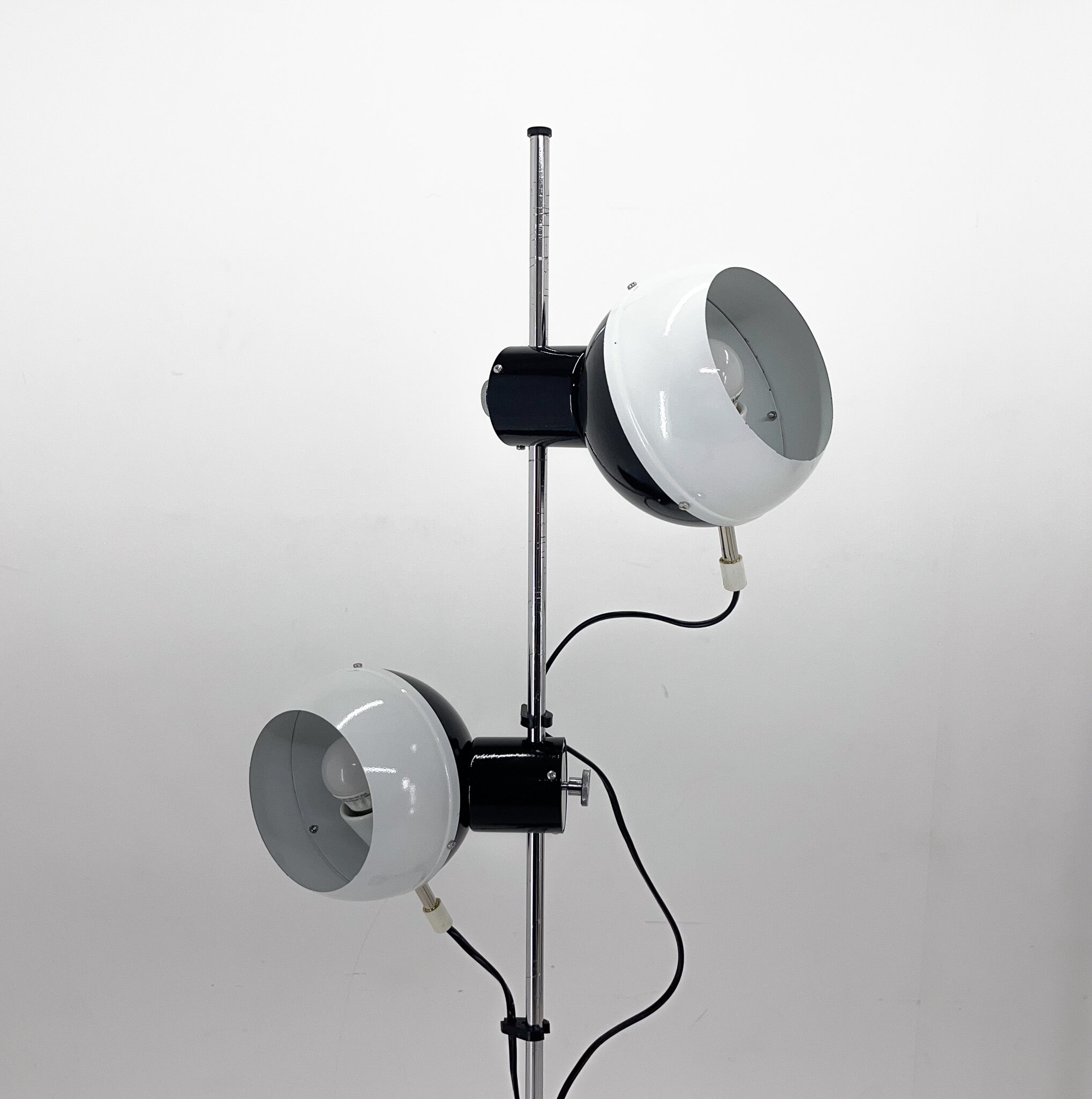 Adjustable Magnetic Floor Lamp, Restored, Czechoslovakia