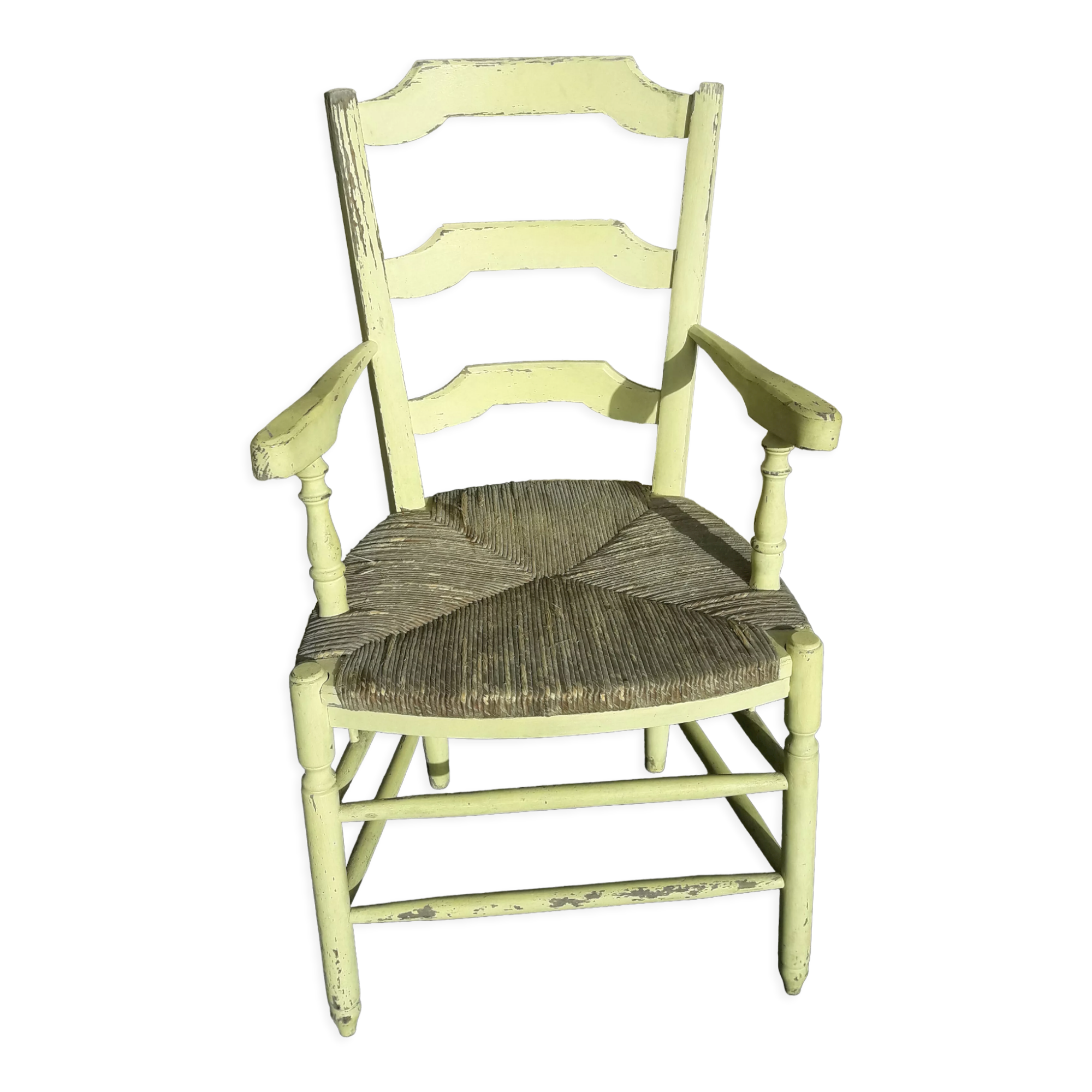 Old Norman straw armchair