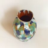Glazed terracotta floor vase