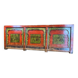 Buffet ancien chinois 3 portes + 3 tiroirs