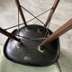 DSW chair, black fiber, black dowel, walnut, Eames, Herman Miller, vintage 1950