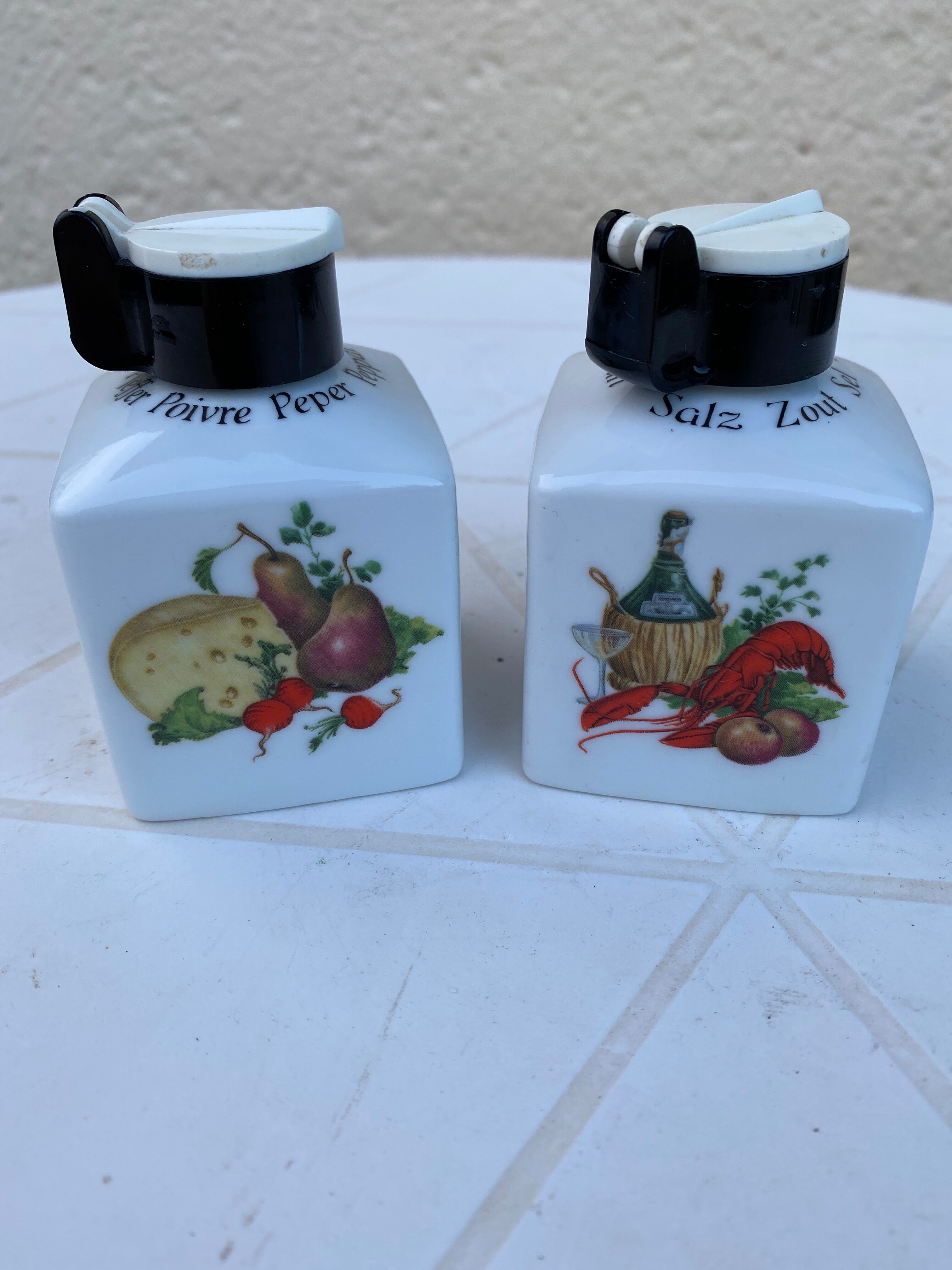 Vintage German porcelain spice pots
