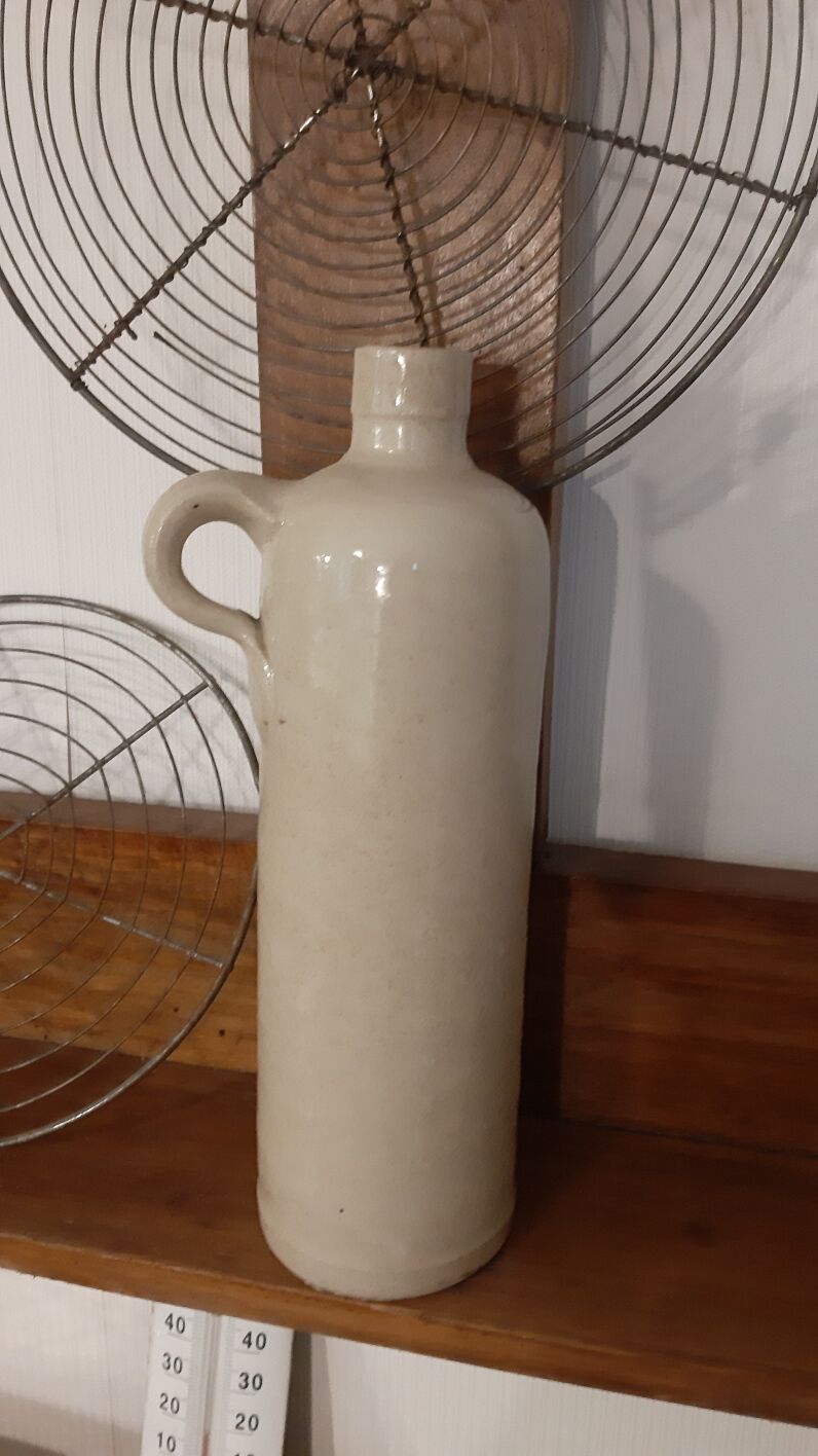 glazed stoneware bottle