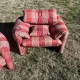 3-seater sofa and 2 armchairs Cassina Maralunga by Vico Magistretti