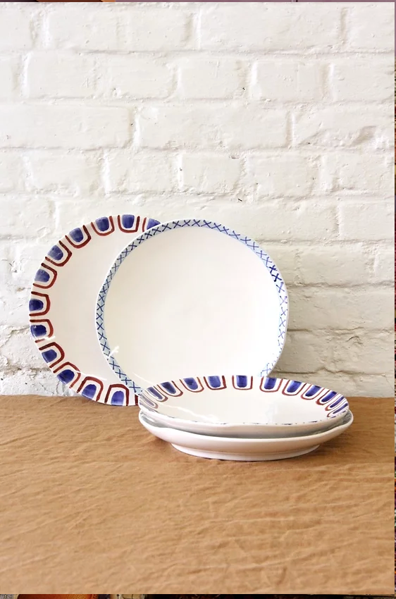 Lot de 4 assiettes plates 'the grant'