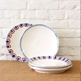 Set of 4 flat plates 'the grant'