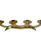 Art Deco brass low chandelier