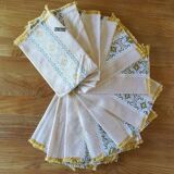 Rectangular Catalan tablecloth 12 vintage cutlery