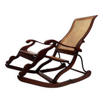 fauteuil rocking chair pliant ancien