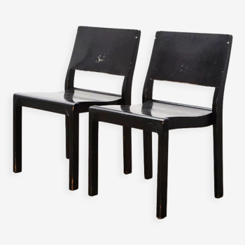 Pair of 611 Chairs by Alvar Aalto & Otto Korhonen for Huonekalu-ja Rakennustyötehdas Oy 1930s