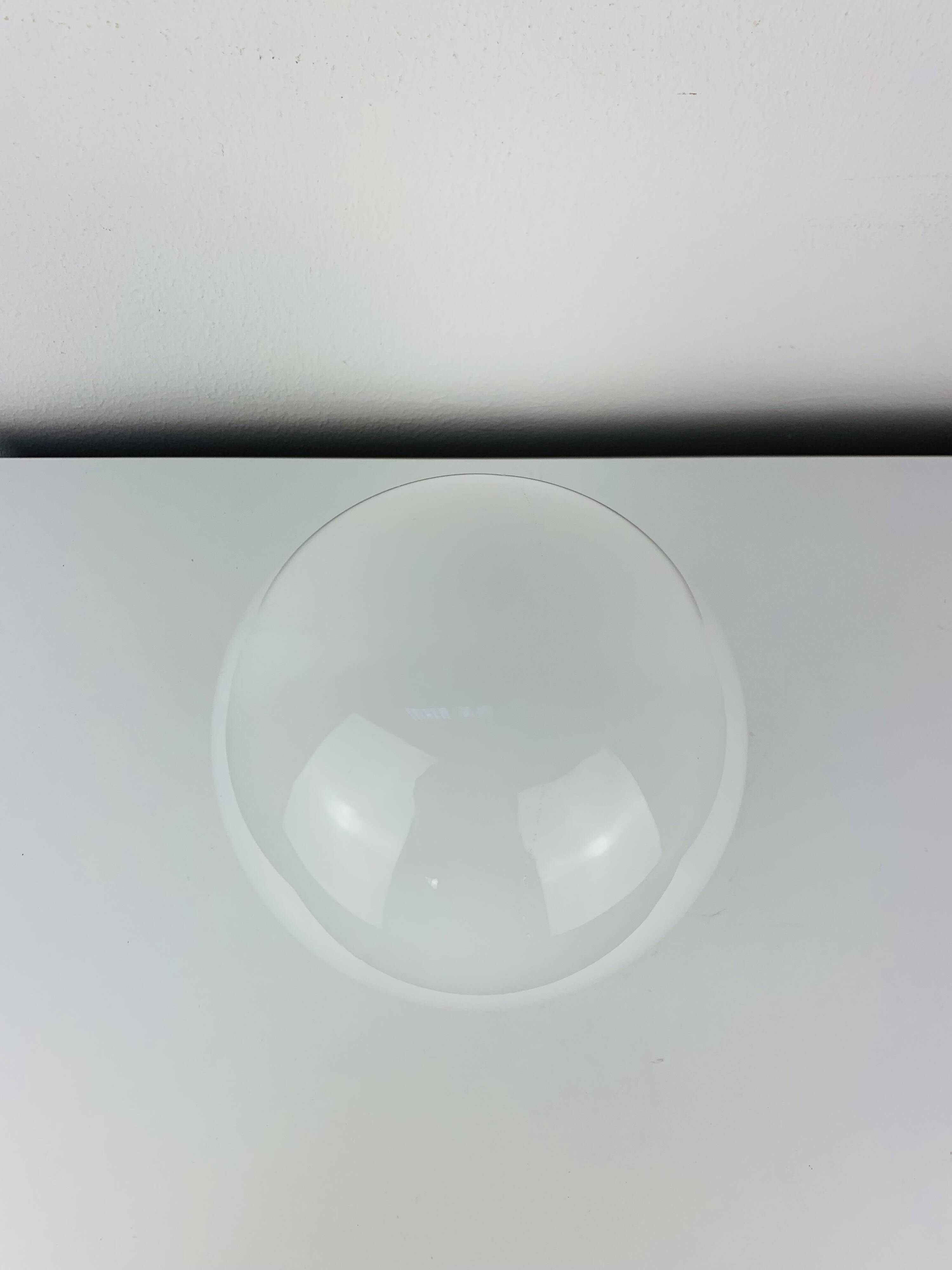 Vintage 50s opaline ball wall lamp