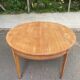 Louis XVI round extendable dining table renovated 230cm 19th century