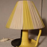 Petite lampe bougeoir vintage ceramique signée Vallauris