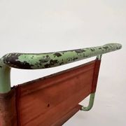 Rare Bauhaus Mart Stam tubular chair by Thonet / original green colour