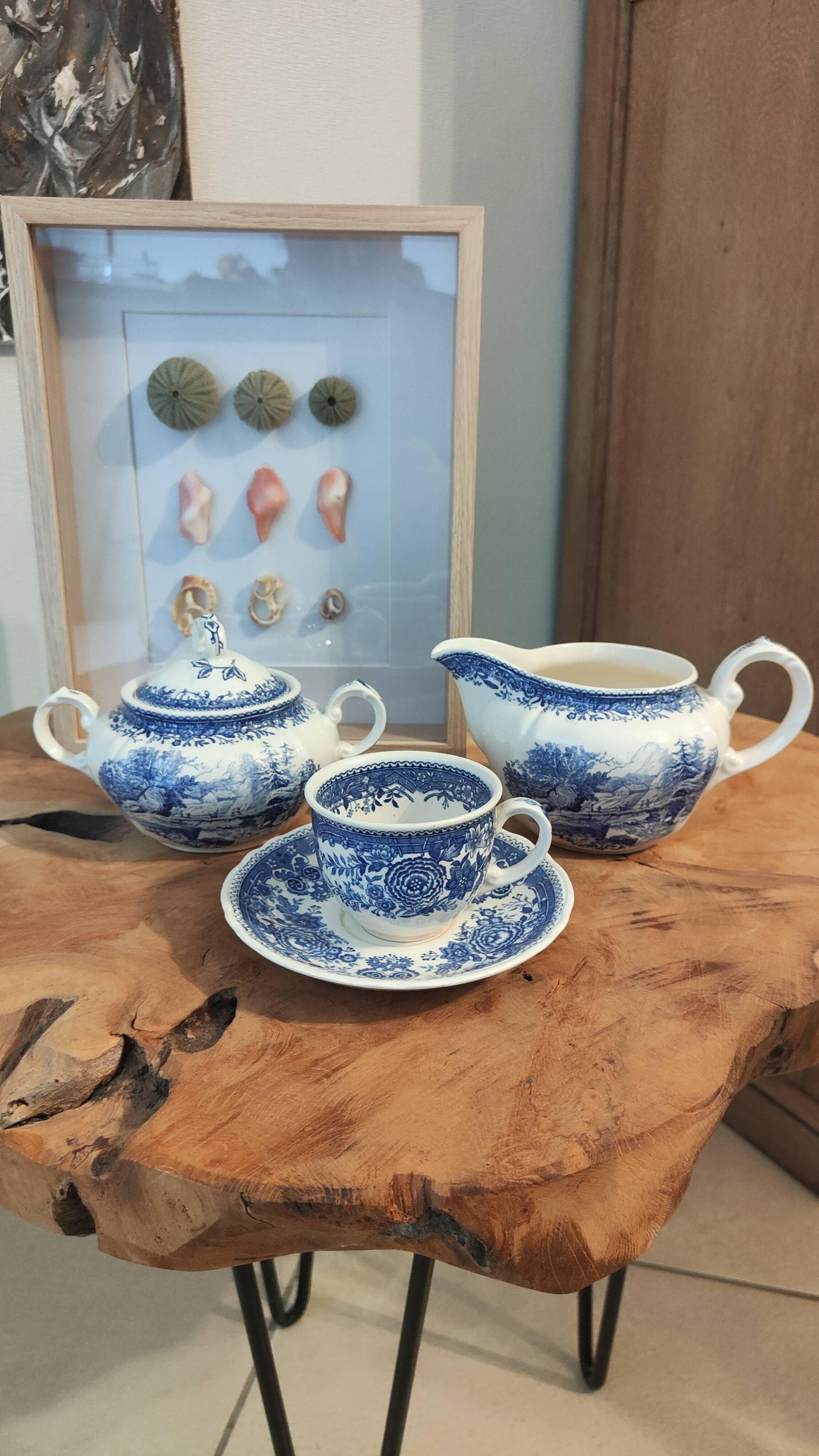 Villeroy & Boch "Burgenland" blue service trio – Vintage