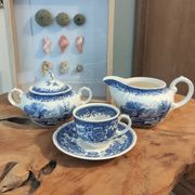 Villeroy & Boch "Burgenland" blue service trio – Vintage