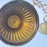 Pair of baroque style brass candlesticks
