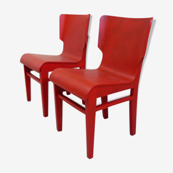 Red chairs