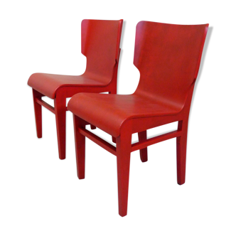 Red chairs