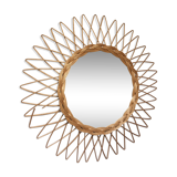Rattan mirror