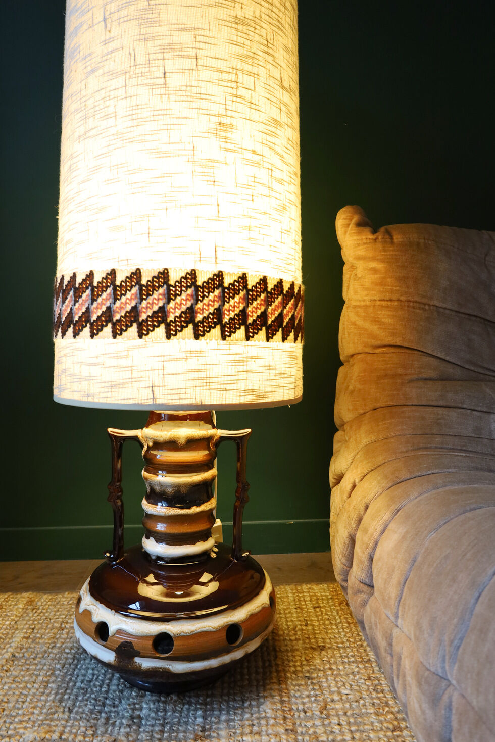 CERAMIC FLOOR LAMP 70'S KIL LIBOJE YUGOSLAVIA