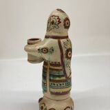 Bougeoir anthropomorphe artisanal circa 1960