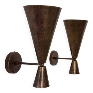 Paire d'appliques vintage