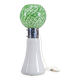 Murano floor lamp in green glitter glass attributed to Mazzega, 1960s