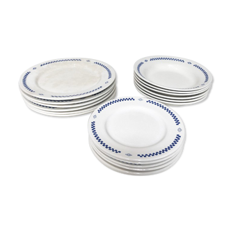 Service Lustucru vintage 18 pieces, 1950