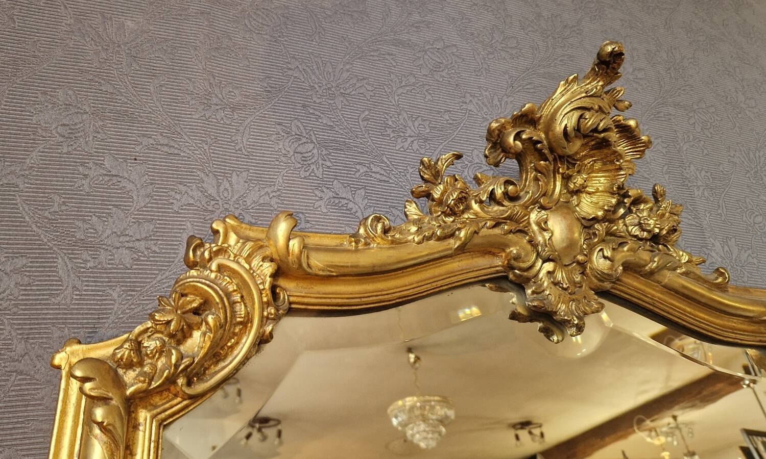 Golden Louis XV mirror