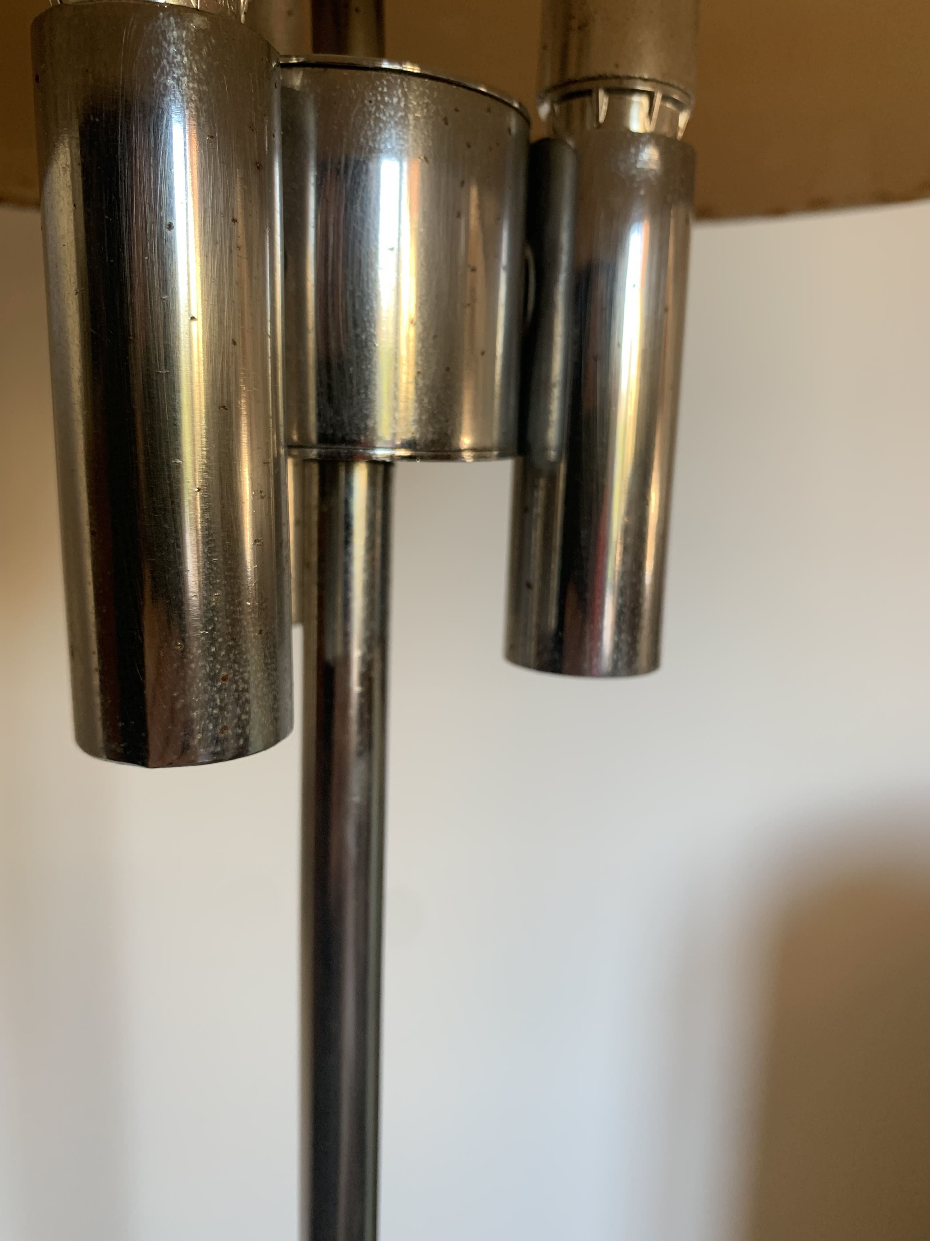 Vintage chrome floor lamp