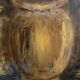 Huile sur toile nature morte jarre provençale