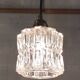 Vintage globe table lamp in glass - mid 20th century.