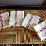 4 linen tea towels
