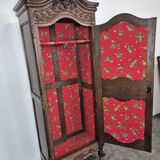 Bonnetière normande sculptée en chêne massif