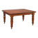 Antique extendable mahogany table with a crank mechanism, United Kingdom.