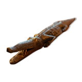 Sculpture crocodile en ébène début XXèeme