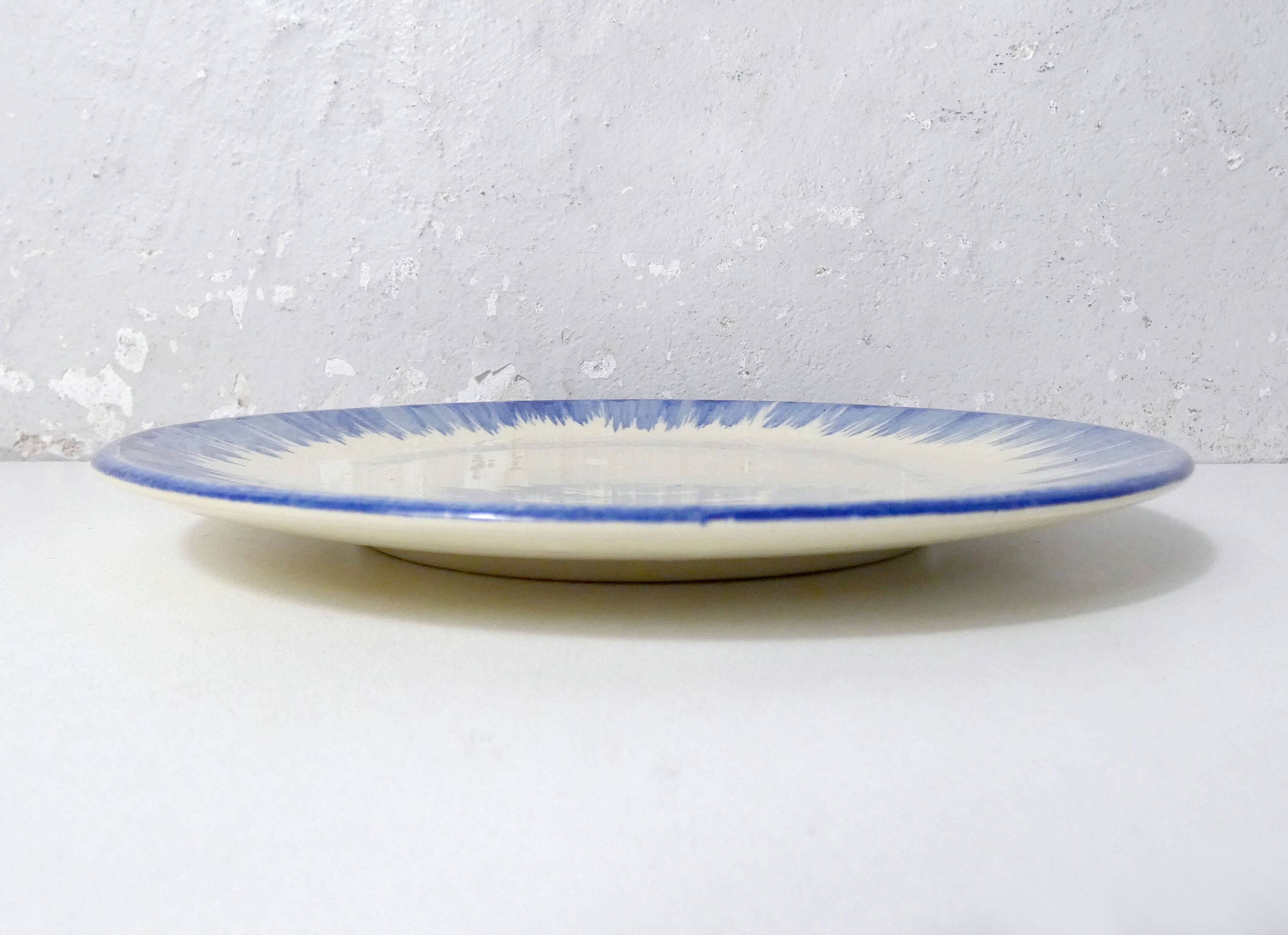 earthenware plate signed VALLAURIS