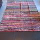 Tapis en coton tissé multicolore 137x250cm