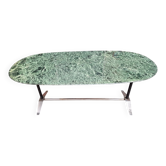 Table à manger avec plateau en Alpi vert par Gio Ponti et Alberto Rosselli pour Rima, années 1950.