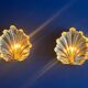 Paire d’appliques argentées, coquille Rococo, Angleterre 1879