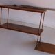 oak and copper shelf from the 50s