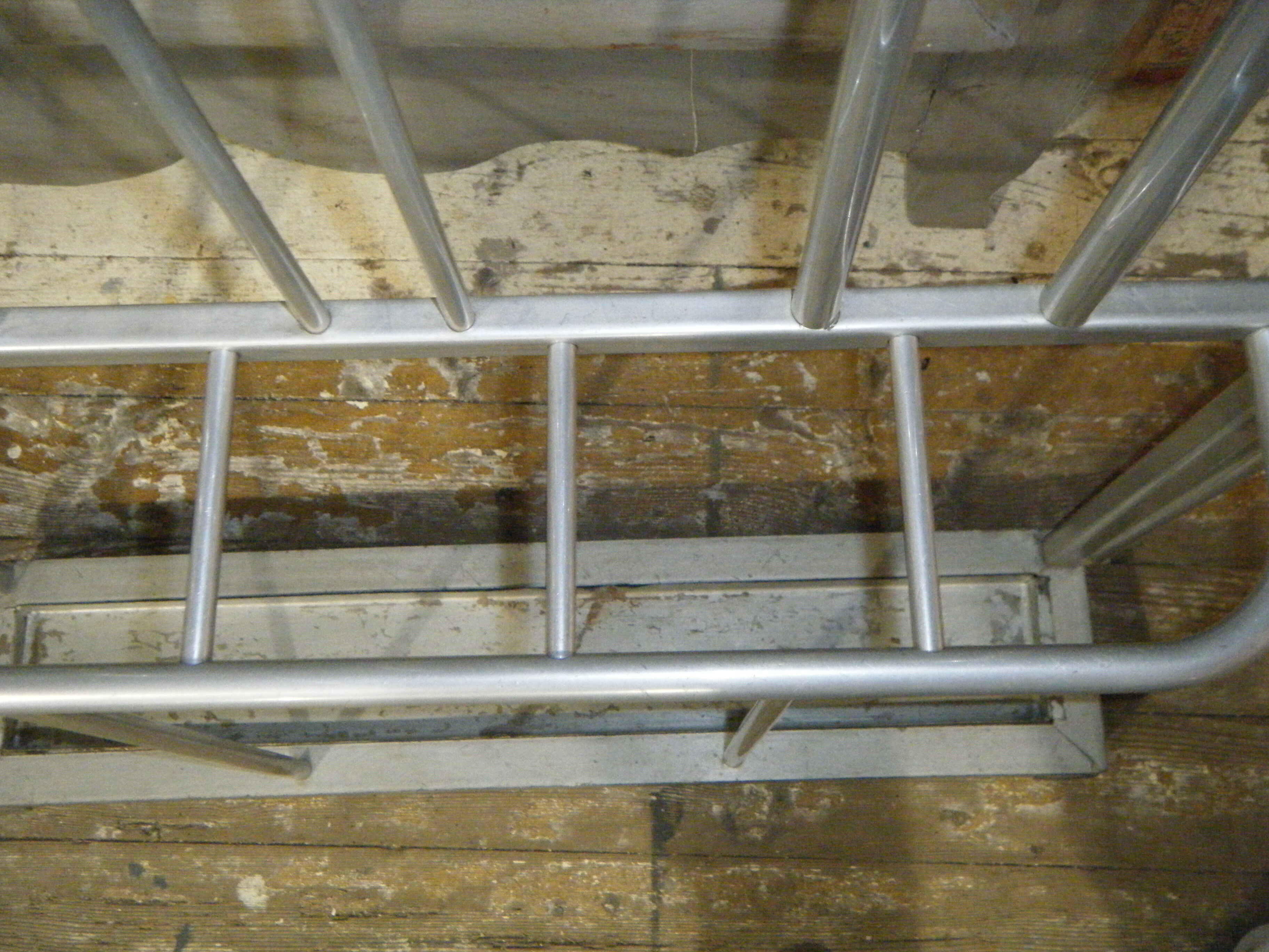 50's old aluminium coat hanger