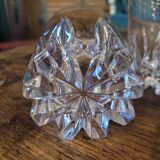 2 verres à whisky en cristal taillé – fond étoilé, années 70