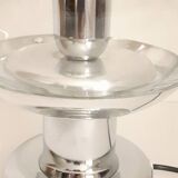 Space Age lamp in chromed metal and crystal, 1970