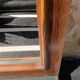 Wooden mirror with shelf