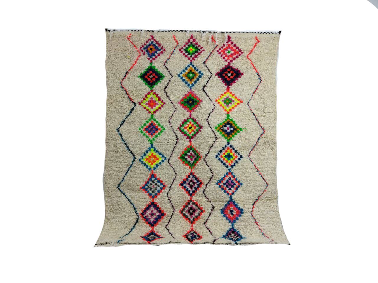 Handcrafted Moroccan Berber Rug 197 X 153 CM