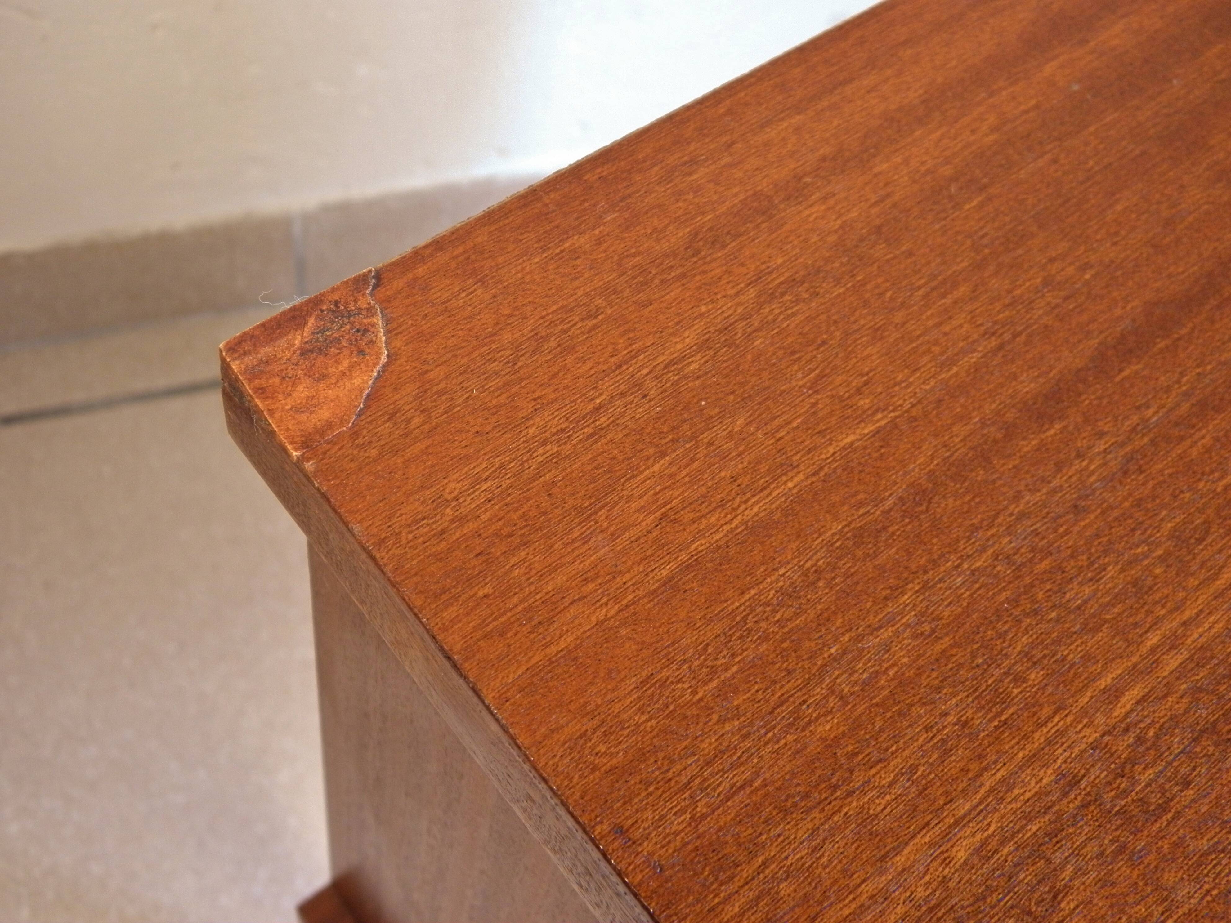 Bedside table with spindle feet 1960s - 1970s