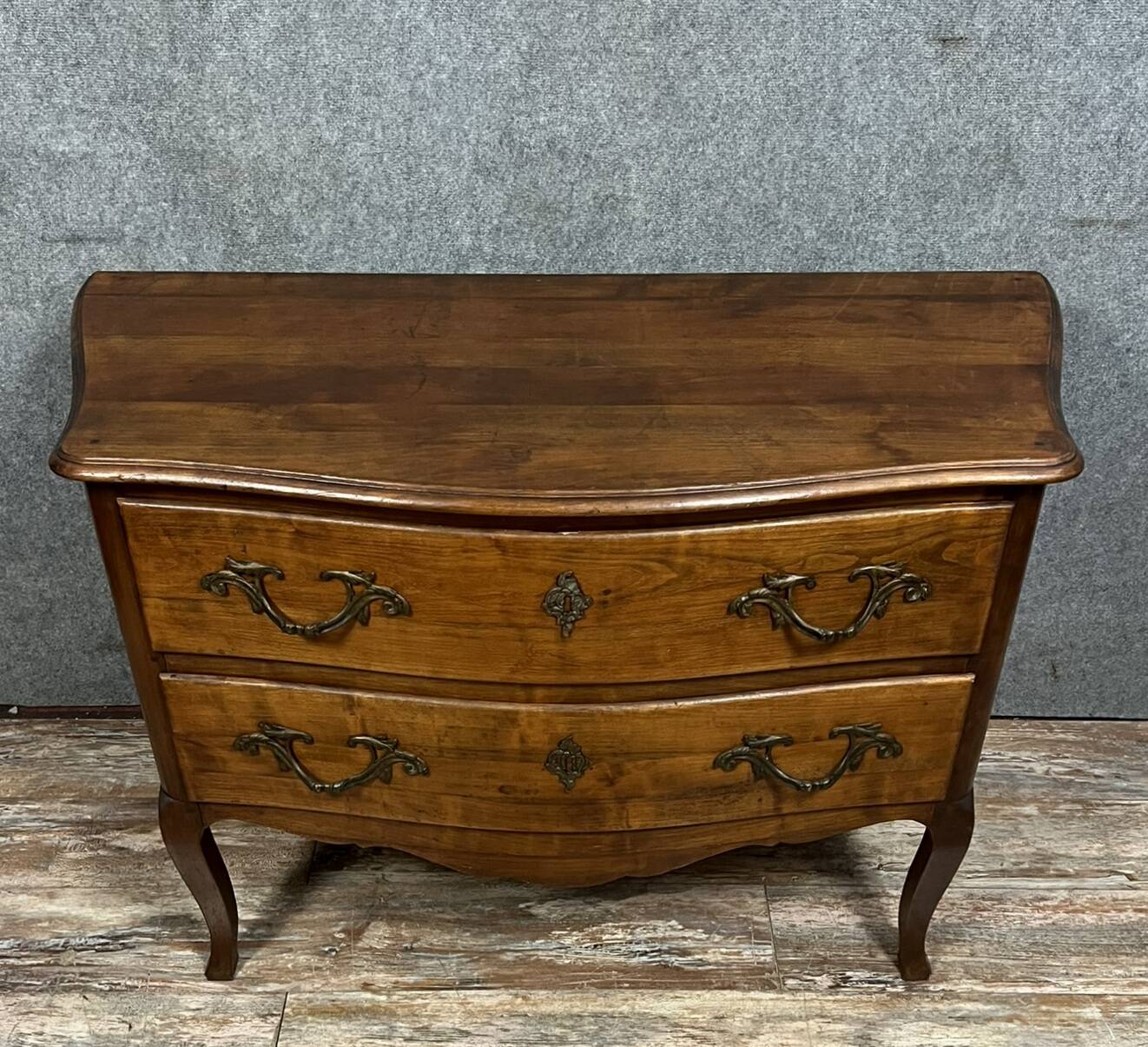 Louis XV style solid wood chest of drawers circa 1880